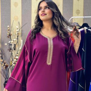 Dark Purple Caftan Dress - REF 2503CD