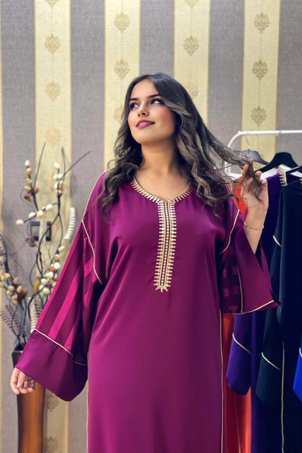 Dark Purple Caftan Dress - REF 2503CD