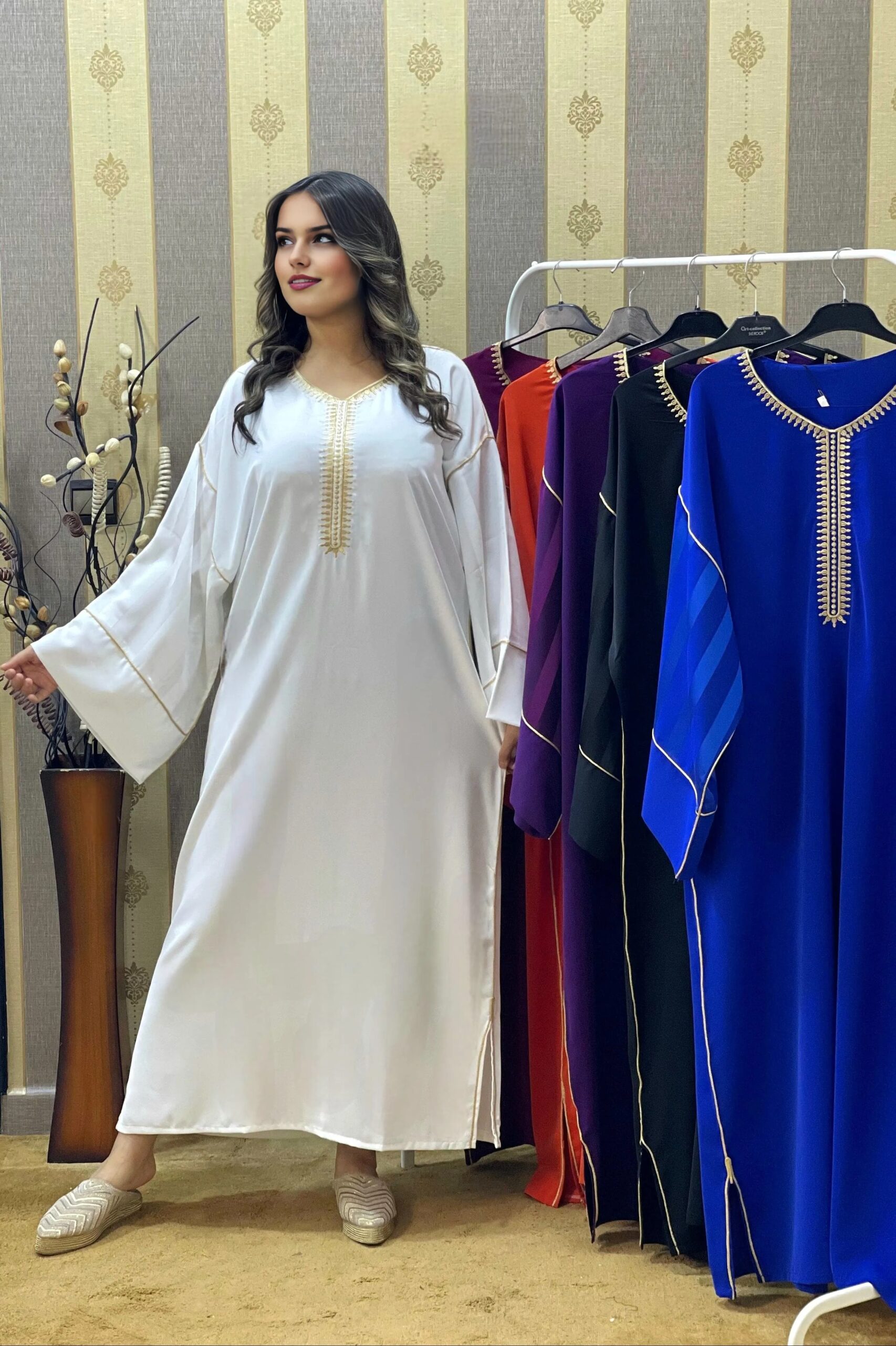 Caftan dress silk