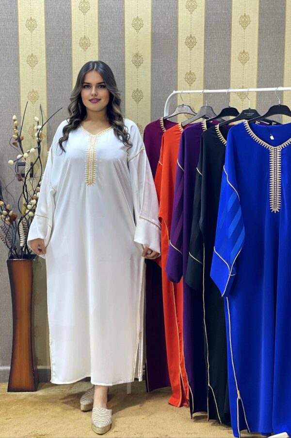 White Caftan Dress - REF 2502CD