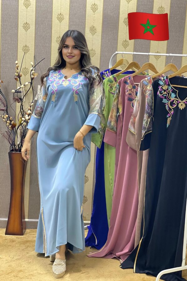 Sky Blue Caftan Dress - REF 2505CD