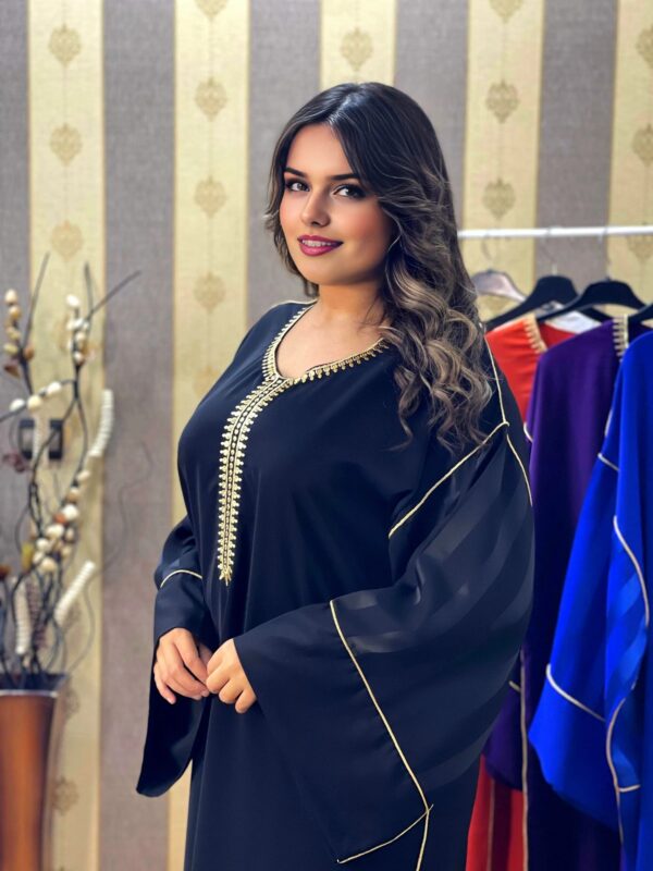Black Caftan Dress - REF 2501CD